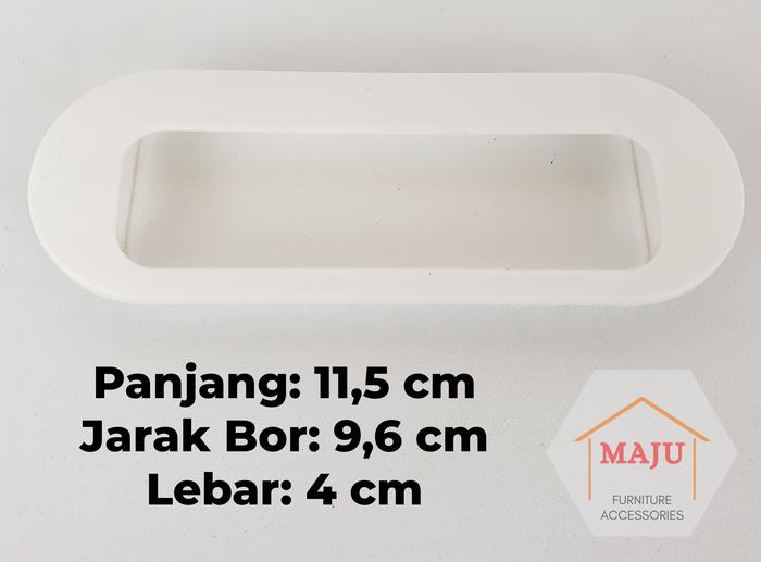 Gambar Handle Tanam Sliding Oval Minimalis Putih Hitam Silver Plastik Besi Kitchen Set Elegan Stainless - Plastik Putih dari UD Maju Aksesoris undefined Tokopedia