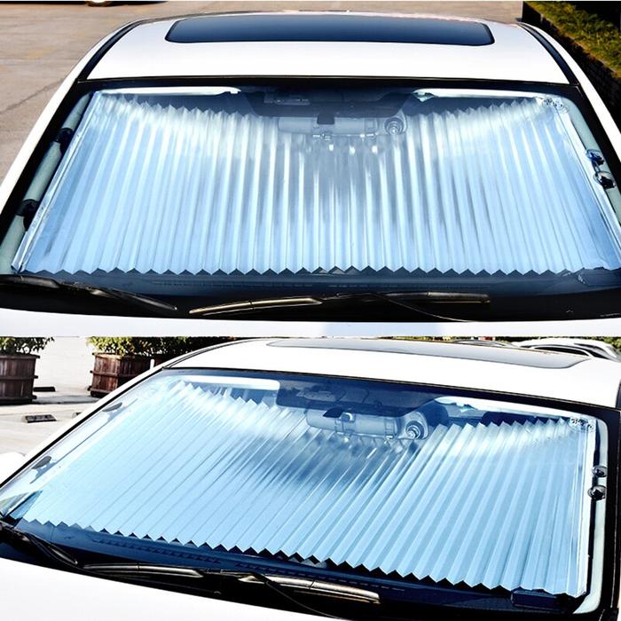 Gambar TIRAI PENUTUP CAHAYA MATAHARI KACA MOBIL CAR SUN BLOCK CURTAIN 70 CM dari Alphatech undefined Tokopedia