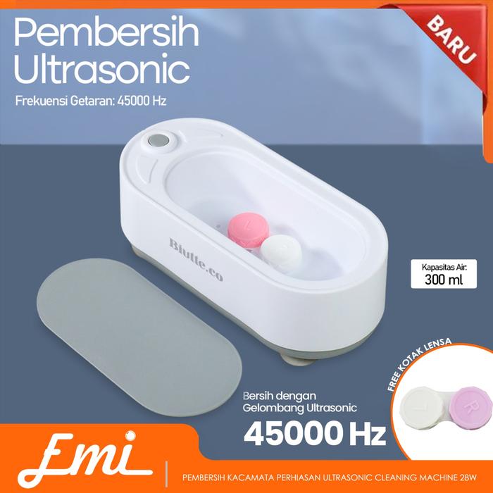 Gambar Pembersih Kacamata Perhiasan Ultrasonic Cleaning 28W Recharge Version dari Emilab Indonesia undefined Tokopedia