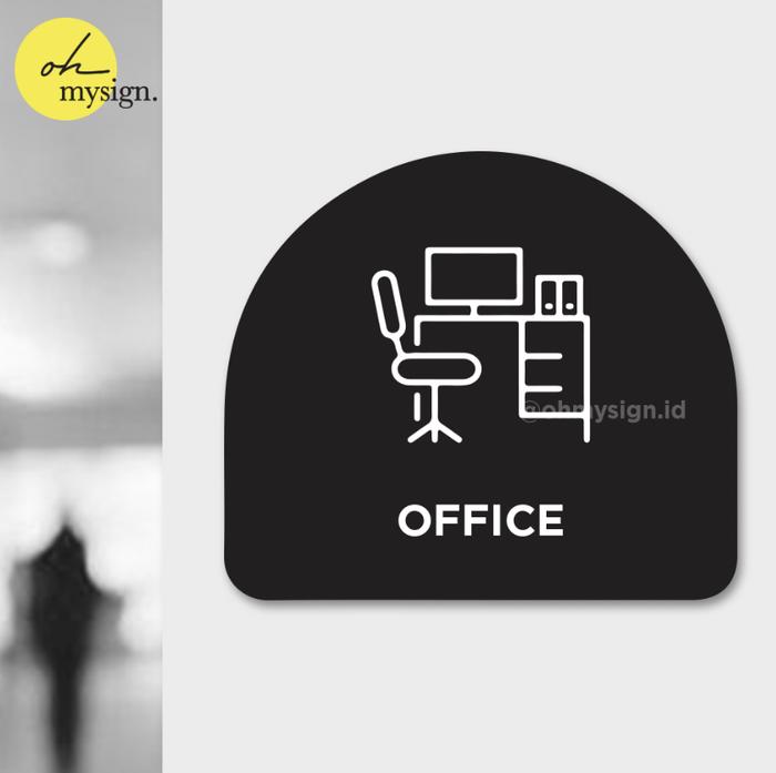 Gambar Sign Board Akrilik Office Kantor Papan Acrylic Signage Tempel - Arch Hitam, 10x10 cm dari Oh My Sign undefined Tokopedia