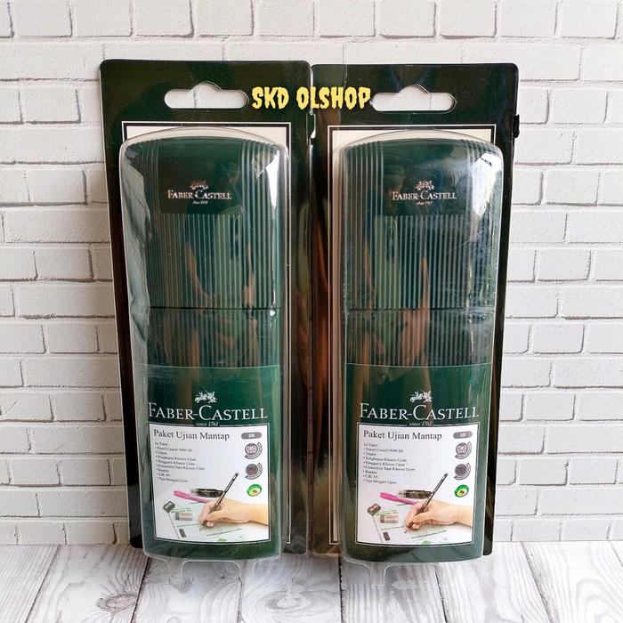 Gambar FABER CASTELL EXAM SET MANTAP PAKET UJIAN TEMPAT PENSIL HIJAU dari SkD olshop undefined Tokopedia