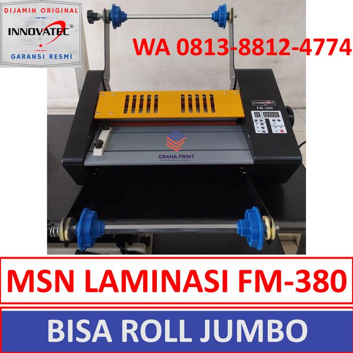Gambar Mesin FM380 Alat Laminasi Laminating Rol Roll Besar Jumbo 3000 m A3 + dari Graha Print Innovatec undefined Tokopedia