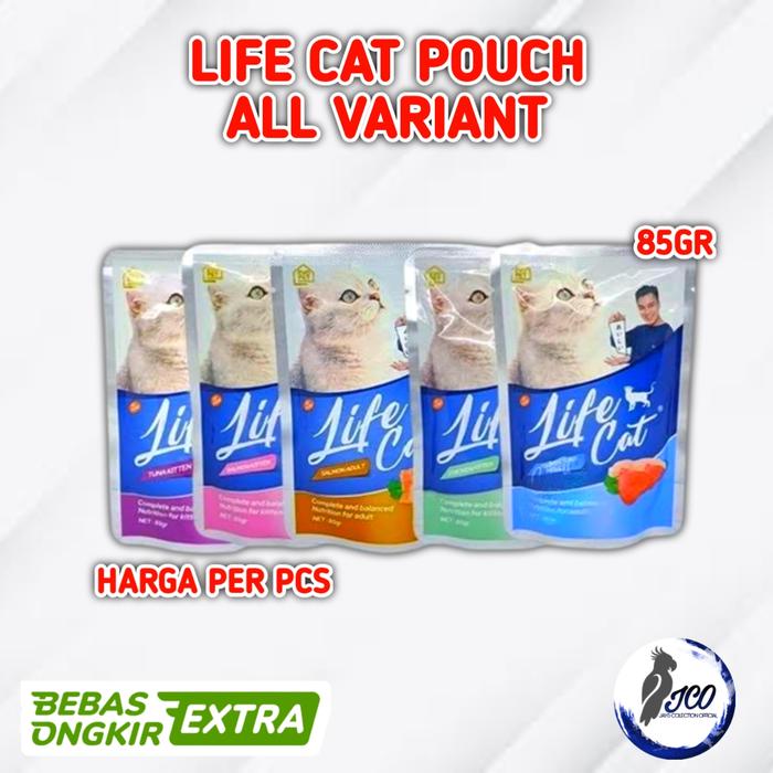 Gambar MAKANAN KUCING LIFE CAT POUCH KITTEN - KITEN SALMON dari Jays Pets Co undefined Tokopedia