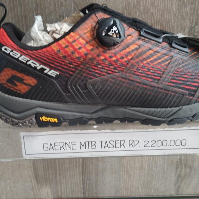 Jual Shoes Sepatu Gaerne Taser MTB New BNIB Black Red 44