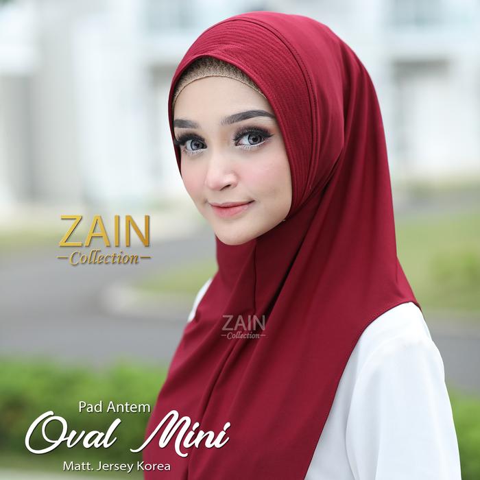 Gambar Bergo Oval M Kerudung  Simple Hijab Daily Bahan Jersey Korea premium - Maron dari ZAIN COLLECTION_NEW undefined Tokopedia