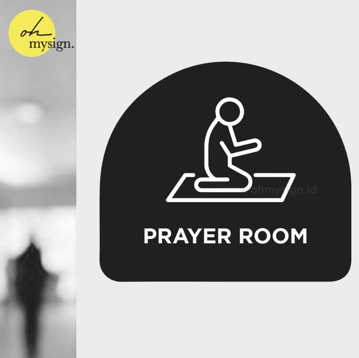 Gambar Sign Board Akrilik Prayer Room Papan Acrylic Signage Tempel - Arch Hitam, 10x10 cm dari Oh My Sign undefined Tokopedia