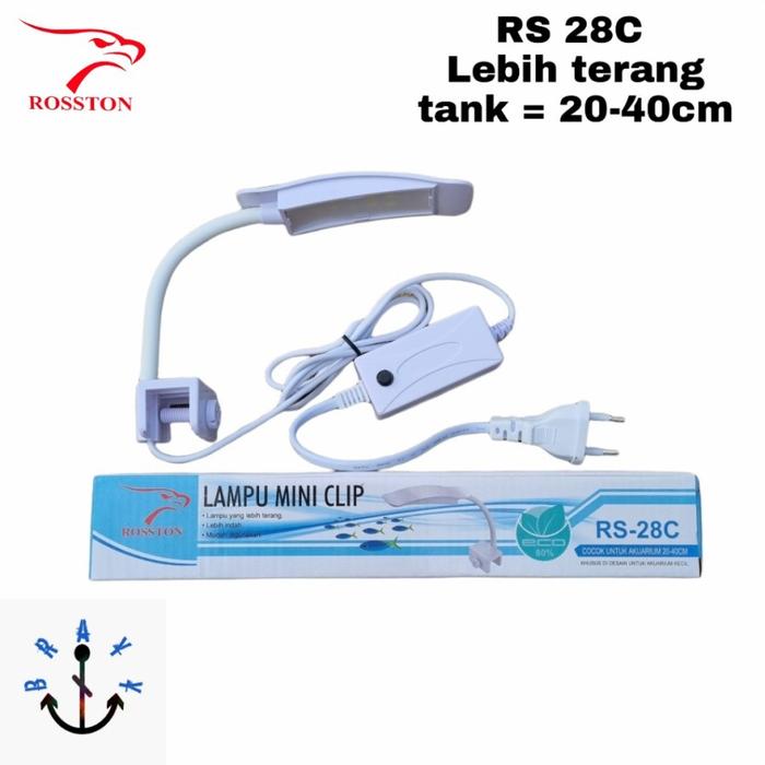 Gambar Lampu LED Aquarium Aquascape Jepit RECENT RCC 3W STA 3 Watt - RS 28C dari Bowindustries undefined Tokopedia
