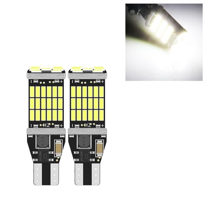 Gambar LAMPU LED MUNDUR T15 T10 W16W CANbus 45 LED SUPER BRIGHT ERROR FREE - Putih dari MODIMART undefined Tokopedia