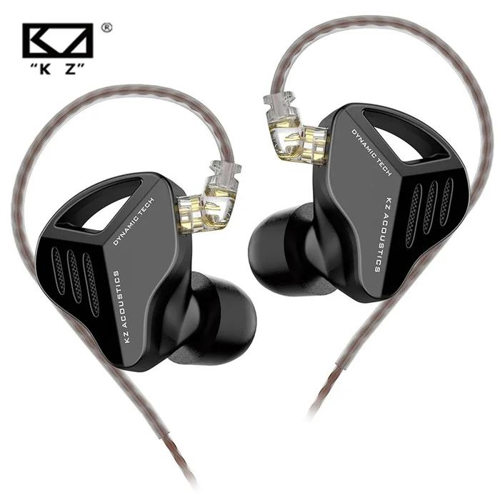 Gambar KZ ZVX Earphone IEM Single Dynamic Driver Detachable HiFi Headset Bass - Hitam dari Locky Lucky undefined Tokopedia