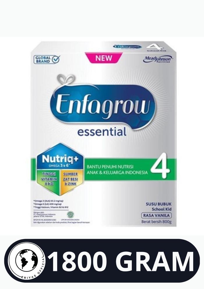 Gambar Susu Enfagrow Essential 4 untuk 3-12 Tahun Rasa Vanila 1800 gr Gram dari EriyasOfficial undefined Tokopedia