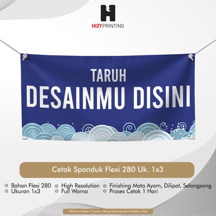 Gambar Cetak Banner / Spanduk Ukuran 1x3 Meter - 1 Hari Jadi !!! dari Hizy Printing undefined Tokopedia