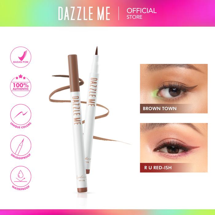 Gambar DAZZLE ME Color Chic Liquid Eyeliner / eyeliner waterproof - DZ EYELINER 01 dari CHICBEAUTE undefined Tokopedia