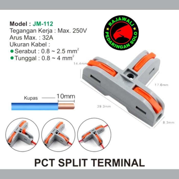 Gambar KONEKTOR KABEL PCT SPLIT PCT TERMINAL - JM-112 dari RAJAWALI PEDARINGAN SOLO undefined Tokopedia