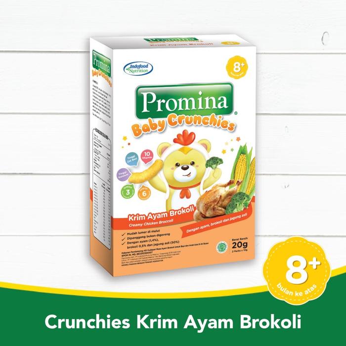 Gambar PROMINA BABY CRUNCHIES KEJU CHEDDAR/SNACK CEMILAN BAYI - Chicken Brokoli dari The Hungry Tummy undefined Tokopedia
