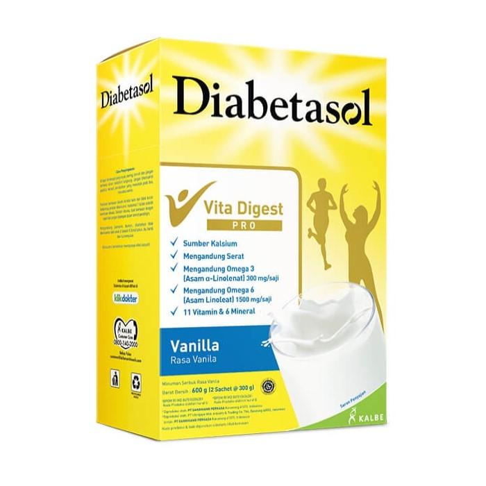 Gambar Susu Diabetasol 600 gram All Varian - susu rendah gula untuk diabetes - Vanila dari KiddoTime undefined Tokopedia