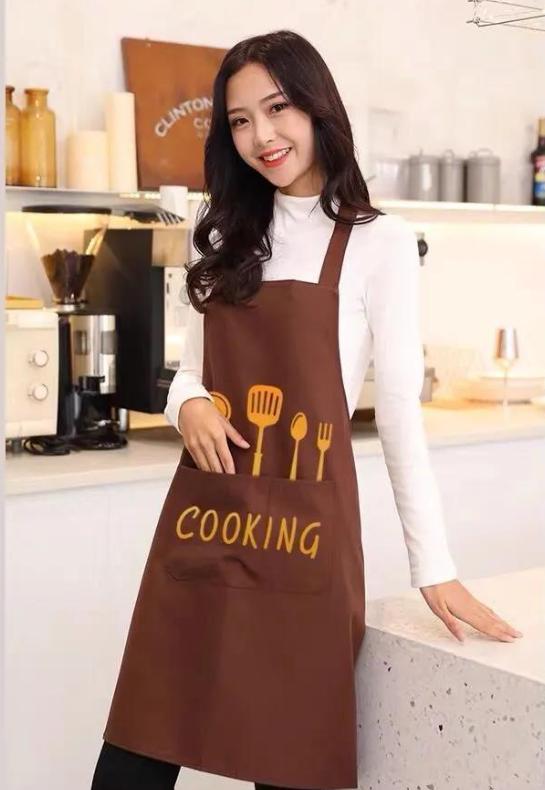 Gambar Celemek Masak Apron Anti Air Minyak bisa Lap Tangan PREMIUM J97 - coffe tanpa lap dari d'unlimited store undefined Tokopedia