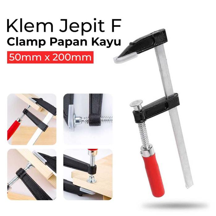 Gambar Klem Penjepit Papan Handle Clamp Jepit Penahan Balok Kayu Pertukangan - 50 x 200 mm dari Nbxshop Store undefined Tokopedia