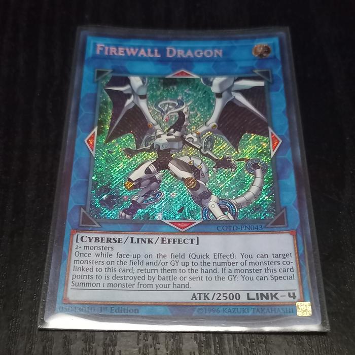 yugioh code firewall deck Complete Custom for Yu-Gi-Oh! VRAINS An individual card from the Yu Yu-Gi-Oh! Firewall Dragon 1st Edition