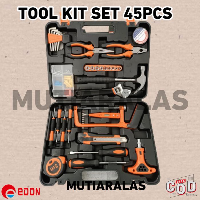 Gambar Hand Toolset / Tool Kit Set / Toolkit Alat Perkakas Edon ED004-1 Tools dari mutiaralas undefined Tokopedia