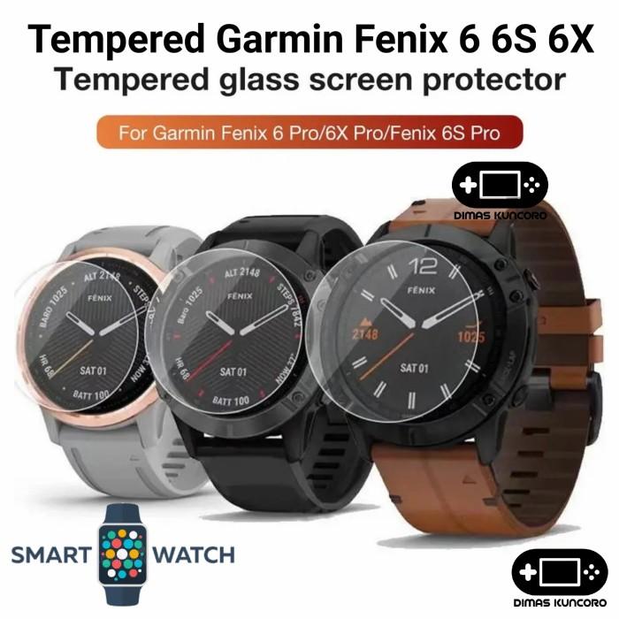 Jual Tempered Garmin Fenix 6S 6X anti gores glass screen