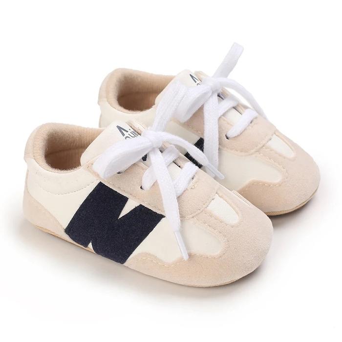 Gambar Sepatu Bayi Prewalker Antislip Premium Quality Impor Product - Krem Hitam, Size 1 dari Clio Baby undefined Tokopedia