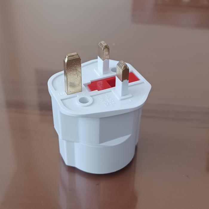 Gambar Colokan Konverter kaki 3 (colokan AC) ke kaki 2 alat listrik Indonesia - Putih dari N219 undefined Tokopedia