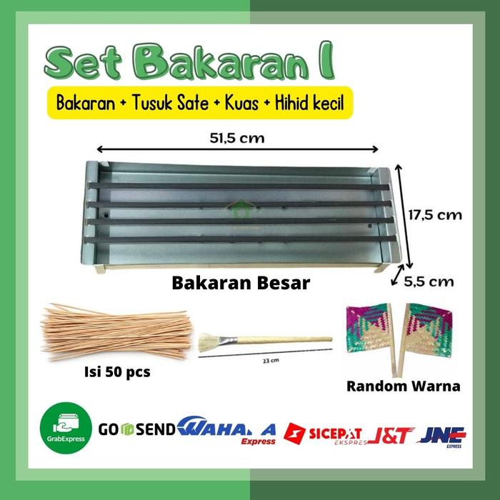 Gambar Set Panggangan Sate Tusuk Sate Penjepit Makanan Arang Kayu Pemanggang - PAHE 1 dari KC STORE 67 undefined Tokopedia