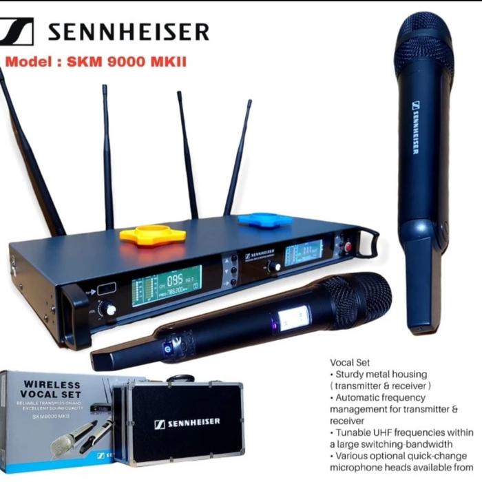 Gambar Mic wireless Sennheiser skm 9000 multi chanel handheld dari YK electronic undefined Tokopedia