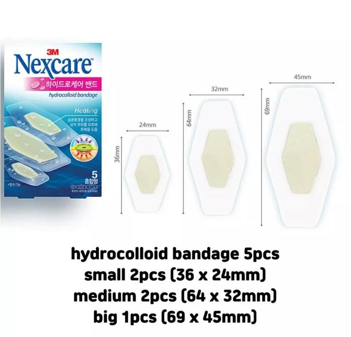 Gambar Nexcare 3M Hydrocolloid Dressing - Plester Luka - 5 Assorted dari Haymarket undefined Tokopedia