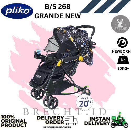 Gambar Stroller Bayi Pliko BS-268 GRANDE New Kereta Dorong Bayi Bermotif - Hitam dari BRECHT.ID OFFICIAL STORE undefined Tokopedia