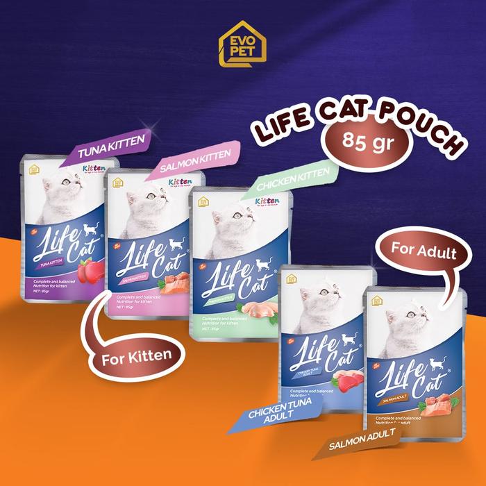 Gambar life cat pouch chicken tuna adult 85gr ( 6pcs ) / makanan basah sachet dari CEPAT PET SHOP2 undefined Tokopedia