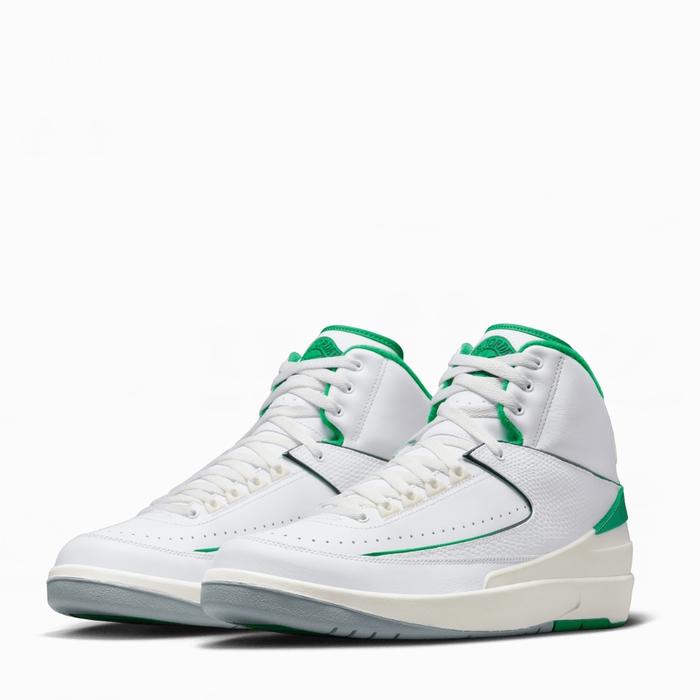 Jual NIKE AIR JORDAN RETRO WHITE/LUCKY GREEN-SAIL-LT STEEL