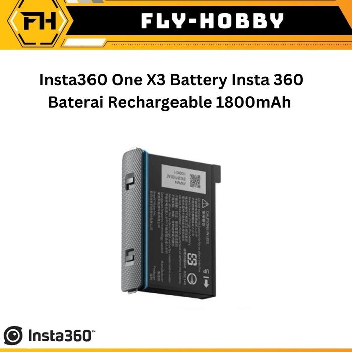 Batterie De Rechange Pour Caméra Insta360 One X3 - 1800mAh Li-ion 3.85V - Marque Vhbw