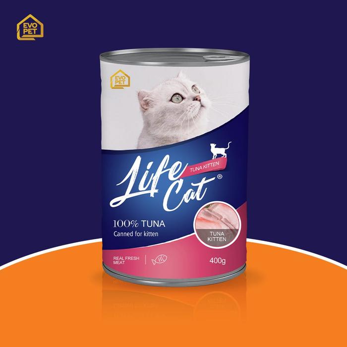 Gambar Makanan Kucing Life Cat Kaleng Tuna Kitten 400G Wet Food dari Joint Petshop undefined Tokopedia