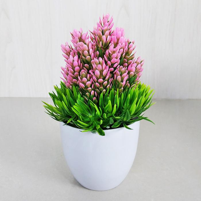 Gambar Tanaman Hias Plastik Pot Bunga Pinus Bonsai Dekorasi Ruangan Buatan - Pink dari UNICO.indonesia undefined Tokopedia
