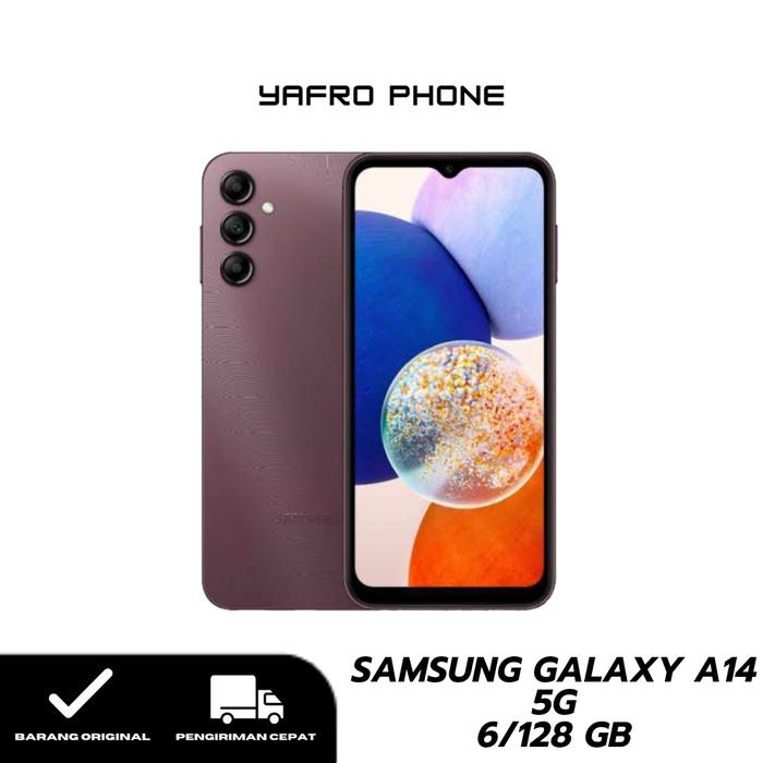 Gambar Samsung Galaxy A14 5G 6/128 Gb - Garansi Resmi Indonesia - Red dari Yafro undefined Tokopedia