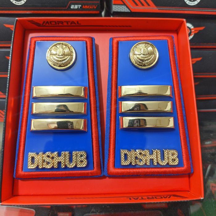 Gambar Pangkat dishub 3c lis merah | lis biru - Lis merah dari Pangkat MilitaryExclusive undefined Tokopedia