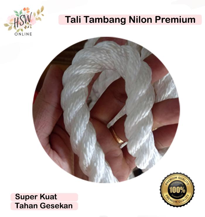 Gambar Tali Tambang 6 mm 8 mm 10 mm 12 mm 14 mm 16 mm 18 mm 20 mm 22 mm 24 mm - Nilon, 18 mm dari HSW Market Online undefined Tokopedia