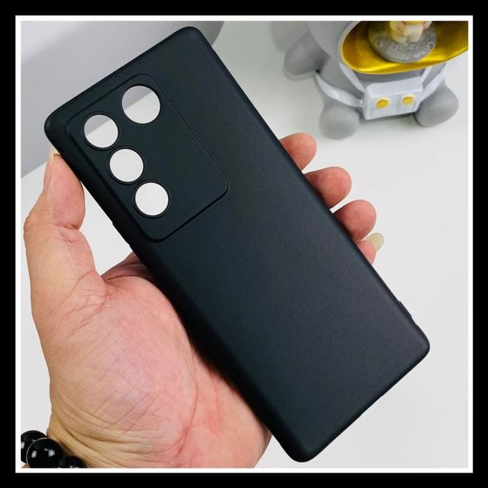 Gambar VIVO V27E / V27 / V27 PRO 5G CASE MACARON LIST SOFTCASE SILICONE COVER - HITAM., VIVO V27 5G dari Markas acc 88 undefined Tokopedia