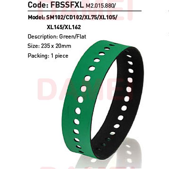 Gambar Heidelberg Delivery Suction Belt CD102 SM102 Slow Down Belt M2.015.880 - Hijau 235x20mm dari Damei Spare Part Mesin Cetak Offset Print Heidelberg Jakarta undefined 5 Tokopedia