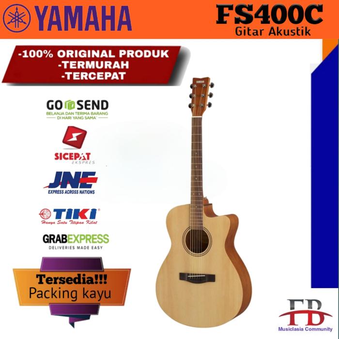 Gambar Yamaha FS400C Gitar Akustik / FS 400C fs400 / FS 400 C Acoustic Guitar - NS instant dari favebox undefined Tokopedia