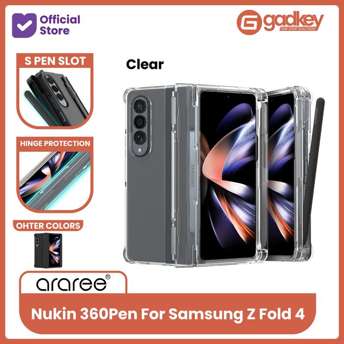 Gambar Case Samsung Galaxy Z Fold 4 Araree Nukin 360 Hinge Casing Clear - SPEN Clear dari GAD Official undefined Tokopedia