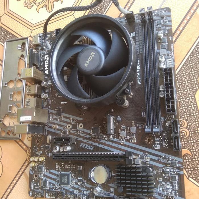 Jual Ryzen 4350g+msi A520M/A320M Karanganyar