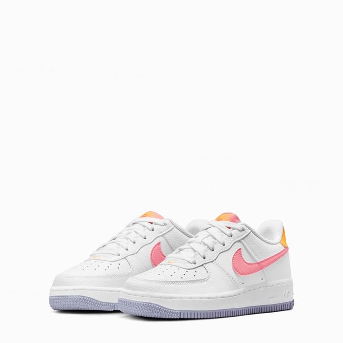 Jual NIKE KIDS SHOES NIKE AIR FORCE (GS) -WHITE/CORAL CHALK