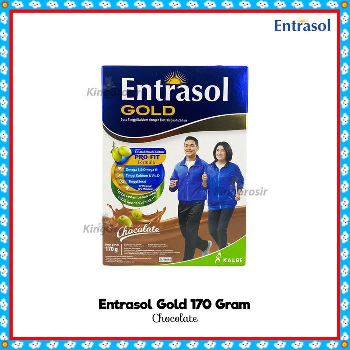 Gambar Entrasol Gold Kemasan 175gr / 185gr Susu Tulang Untuk Lansia - Chocolate 170gr dari King Grosir Murah undefined Tokopedia