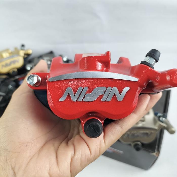 Gambar Kaliper Rem Cakram Rep Nissin samurai 2 piston tanpa breket universal - Merah dari ZidanAutoShop undefined Tokopedia