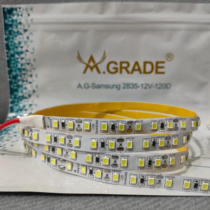 Gambar LED strips Samsung 120 LED permeter DC 12V warna Putih dan Warm White. - Putih dari jaya led89 undefined Tokopedia
