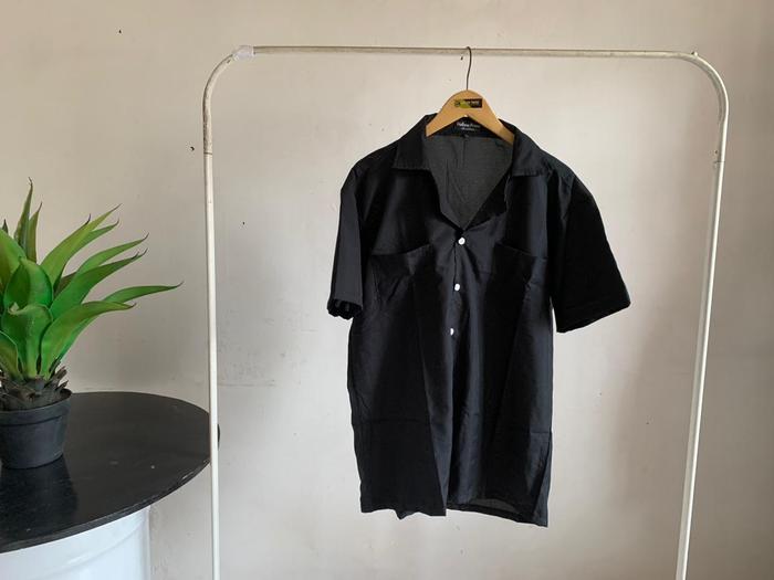 Gambar Kemeja Lengan Pendek Samudera - black, XL dari Hellow Prens Official Store undefined Tokopedia