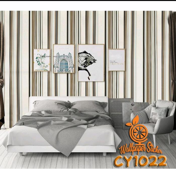 Gambar Wallpaper sticker wallsticker dekorasi dinding Surabaya garis klasik - F dari Deiinteriors undefined Tokopedia