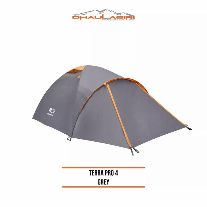 Gambar Tenda Camping Dhaulagiri Terra Pro 4 - Grey dari Osa Adventure undefined Tokopedia